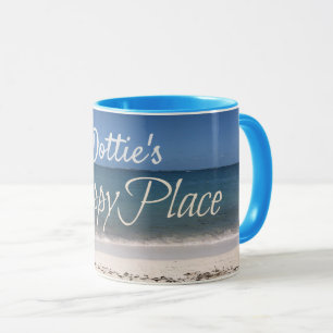 Caneca Do "caneca personalizada meu lugar feliz"