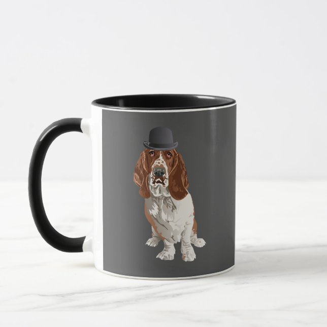 Caneca do cão de Basset Hound (Esquerda)