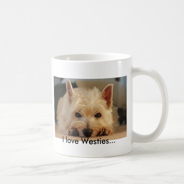 Caneca do cão de Westie (montanhas ocidentais (Direita)