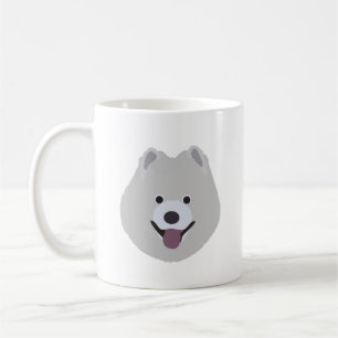 Caneca do cão do Samoyed