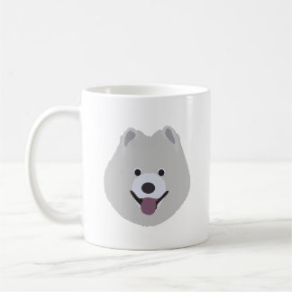 Caneca do cão do Samoyed