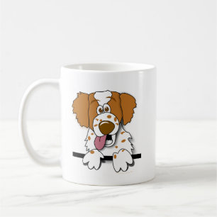 Caneca do cão dos desenhos animados do Spaniel de