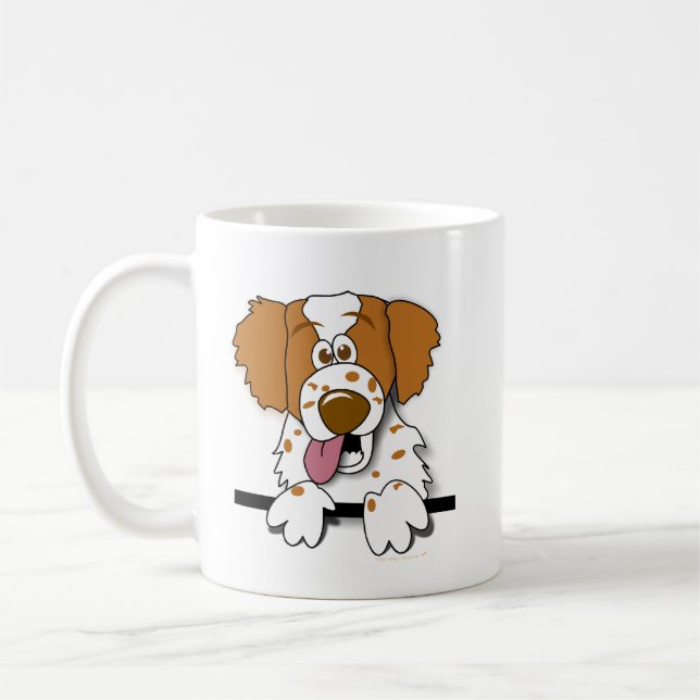 Caneca do cão dos desenhos animados do Spaniel de (Esquerda)