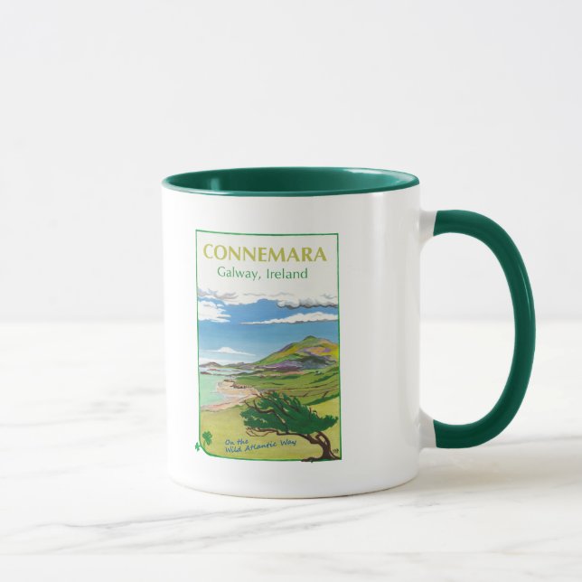 Caneca do Cartaz de Viagem de Connemara (Direita)
