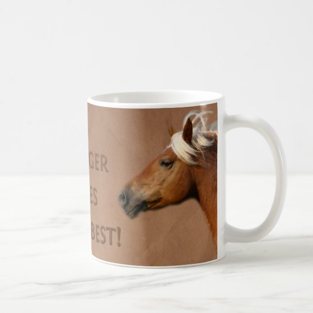 Caneca do cavalo de Haflinger (Direita)