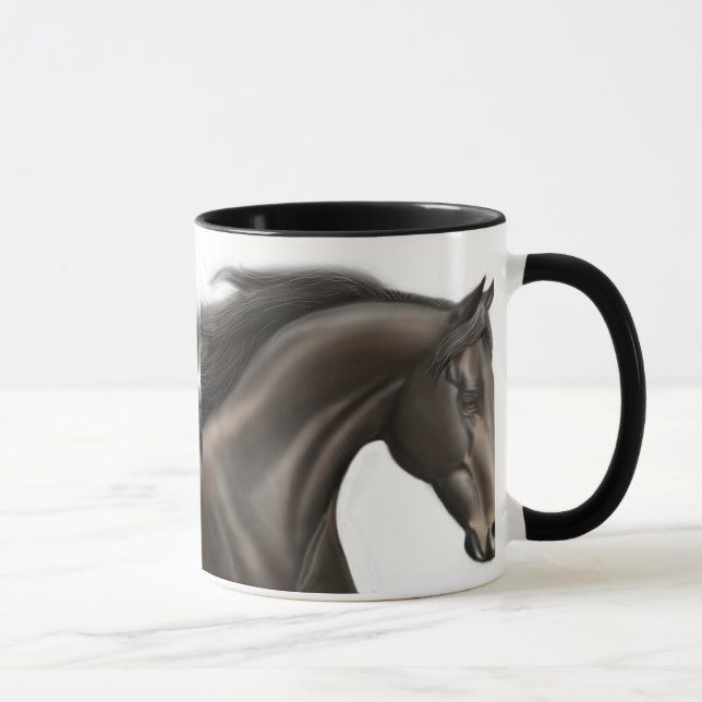 Caneca do cavalo do puro-sangue (Direita)