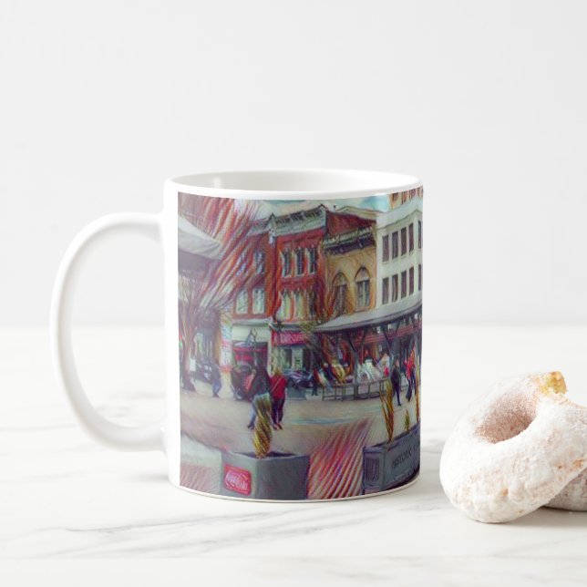Caneca do centro de Roanoke do mercado (Com Donut)