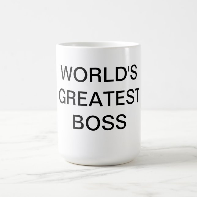 Caneca do chefe do mundo a grande (Centro)