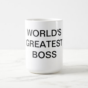 Caneca do chefe do mundo a grande