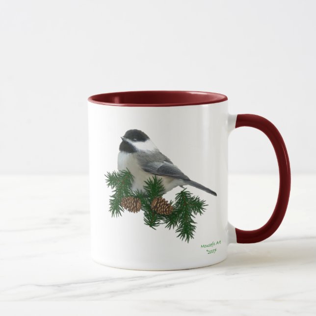 Caneca do Chickadee (pinho) (Direita)