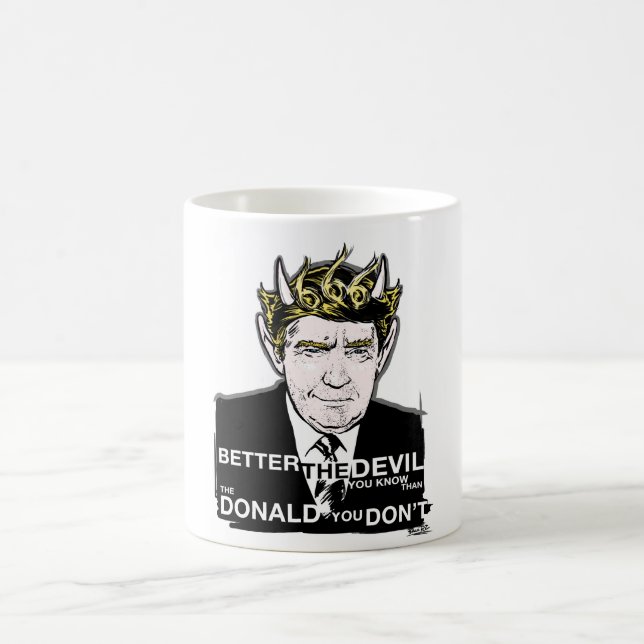 Caneca do chifre do diabo da eleição de Donald (Centro)