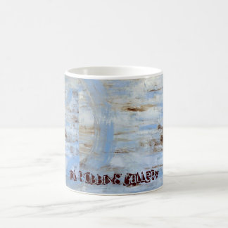Caneca do círculo dos azul-céu da galeria do DL