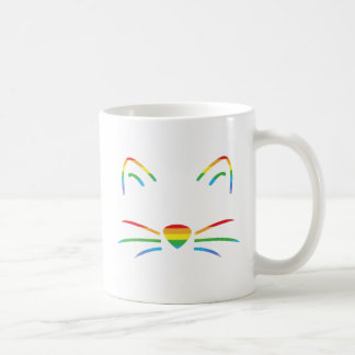 Caneca do clássico das suiças do gato do arco-íris