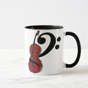 Caneca do Clef do violoncelo
