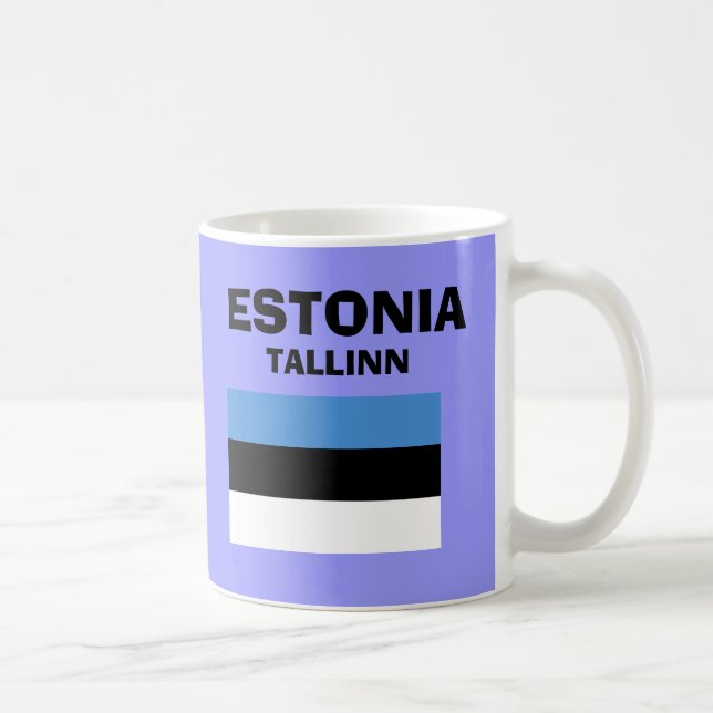 Caneca do código de país de Estonia* EE (Direita)