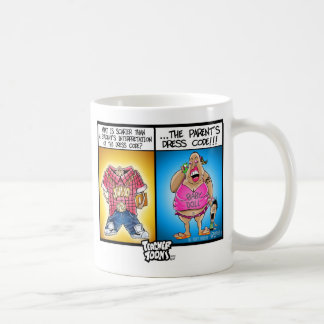 Caneca do código de vestimenta de Toons do
