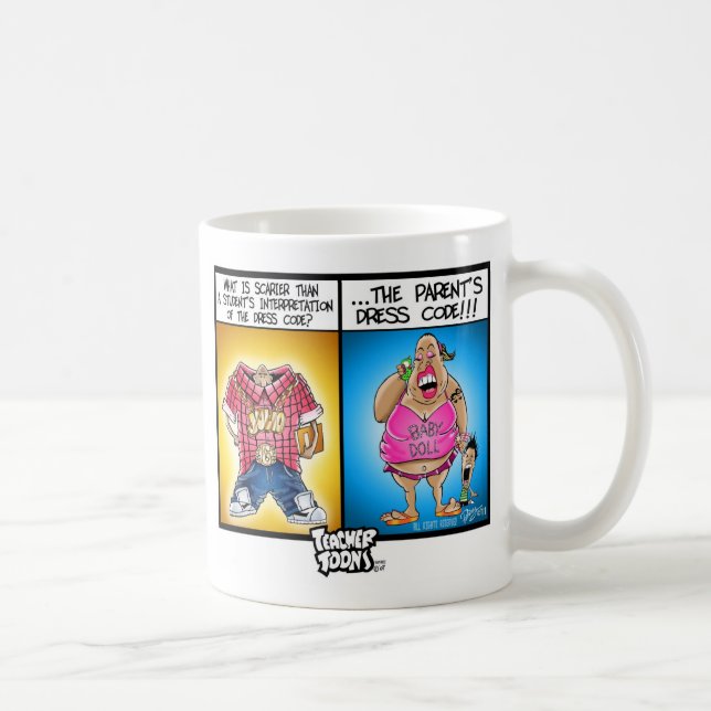 Caneca do código de vestimenta de Toons do (Direita)