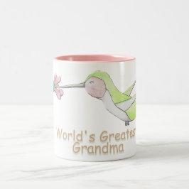 Caneca do colibri da avó do mundo a grande