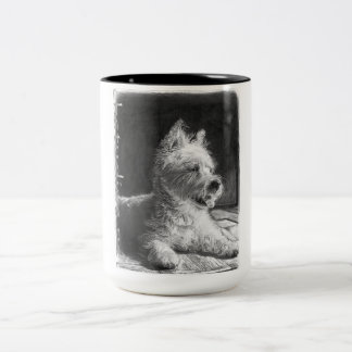 Caneca do copo de café das belas artes de Westie