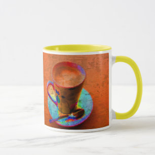 Caneca do copo de café do pop art