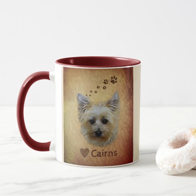 Caneca do copo do cão de Terrier de monte de (Com Donut)