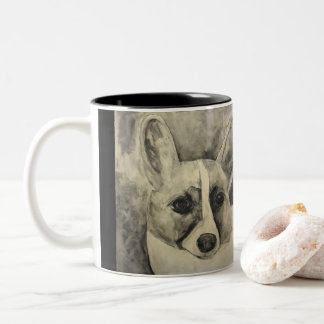 Caneca do Corgi do amor de filhote de cachorro