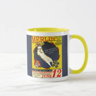 Caneca do Corgi do circo do vintage