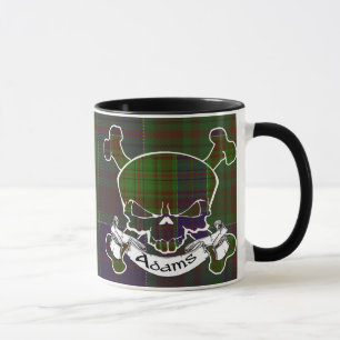 Caneca do crânio do Tartan de Adams