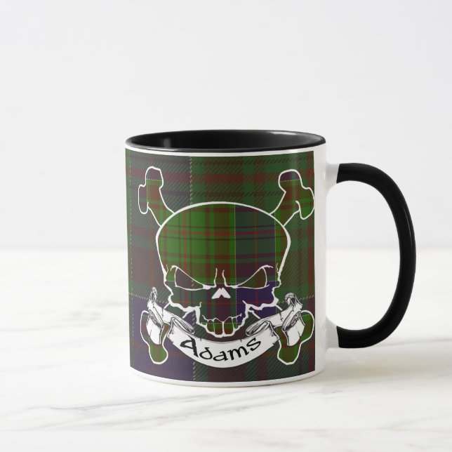 Caneca do crânio do Tartan de Adams (Direita)