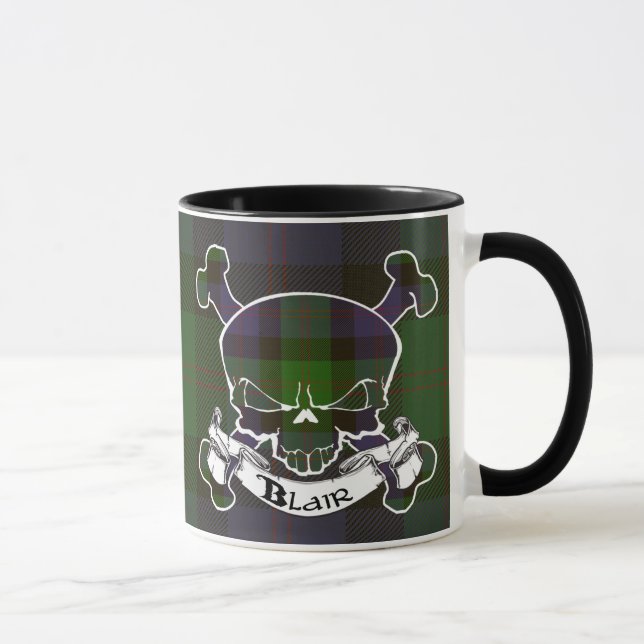 Caneca do crânio do Tartan de Blair (Direita)