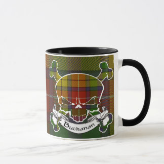 Caneca do crânio do Tartan de Buchanan