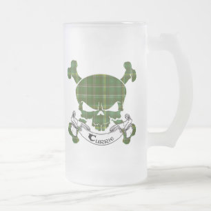 Caneca do crânio do Tartan de Currie