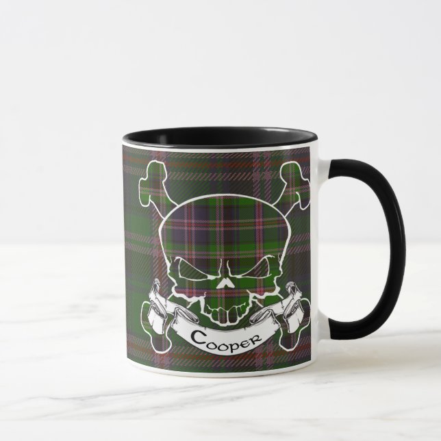 Caneca do crânio do Tartan do tanoeiro (Direita)
