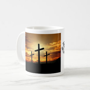 Caneca do crucifixo de Sun de ascensão