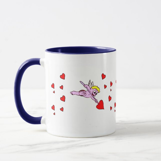 Caneca do Cupido do Dia dos Namorados (Esquerda)