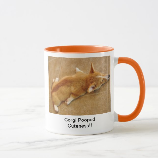 Caneca do Cuteness do Corgi (Direita)