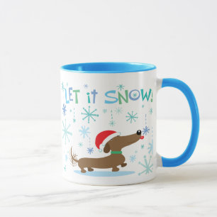 Caneca do Dachshund do Natal