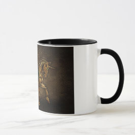 Caneca do damasco do unicórnio de Steampunk