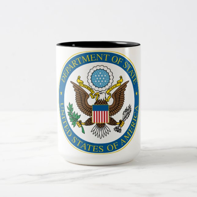 Caneca do departamento de estado 15oz (Centro)