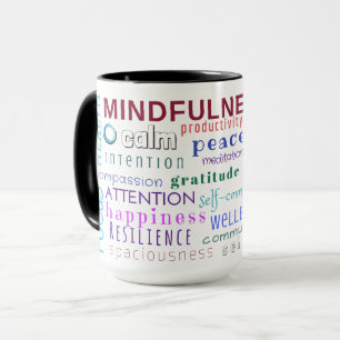 Caneca do desordem da palavra do Mindfulness