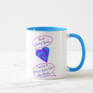 caneca do deus de 15 onças, guarnição azul