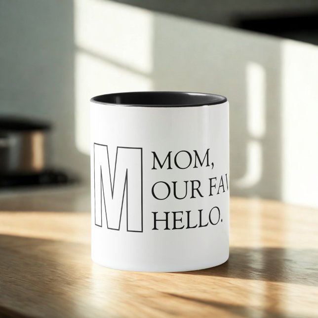 Caneca do Dia das Mães de Tipografia Simples (Criador carregado)