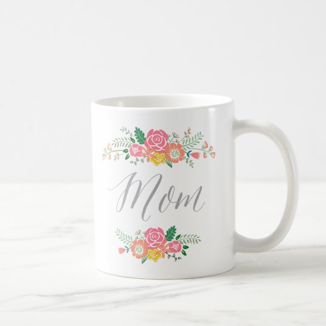 Caneca do dia das mães do buquê | (Direita)