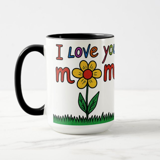 Caneca do Dia das Mães – Eu Te Amo Mãe (Esquerda)