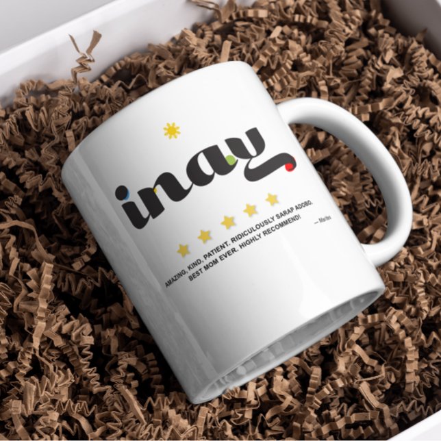 Caneca do Dia das Mães — Inay 5 Estrelas de Avalia (Criador carregado)