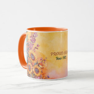 Caneca do Dia das Mães Texto "MÃE" "Desde 1972"