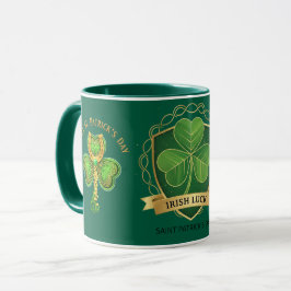 Caneca do Dia de São Patrício Sorte Irlandesa Trev