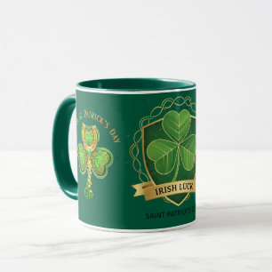 Caneca do Dia de São Patrício Sorte Irlandesa Trev