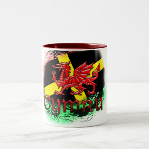 Caneca do dia de St David, Grunge, St David,