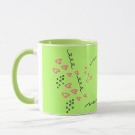 Caneca do Dia dos Namorados Sweet Hearts & Sunflow